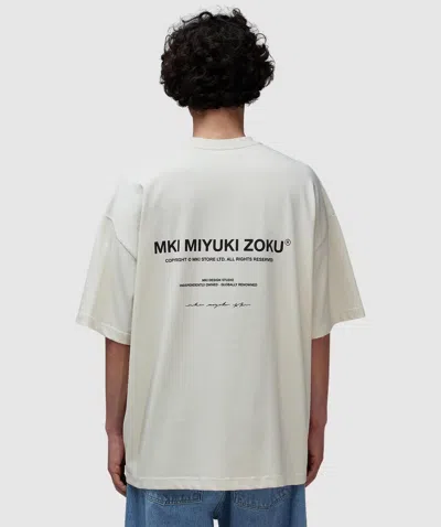 Mki Miyuki Zoku Design Studio T-shirt In White