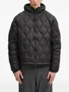 Mki Miyuki Zoku Diamond-quilted Bomber Jacket In Black