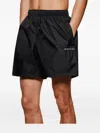 Mki Miyuki Zoku Logo-embroidered Shell Swim Shorts In Black