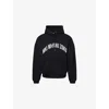 Mki Miyuki Zoku Ens Arch Logo-print Cotton Hoody Black