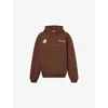 Mki Miyuki Zoku Ens Brown Abstract Kangaroo-pocket Relaxed-fit Cotton-blend Hoody In Brown