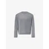 Mki Miyuki Zoku Ens Pigment Grey Crewneck Long-sleeve Knitted Cotton Jumper Xl