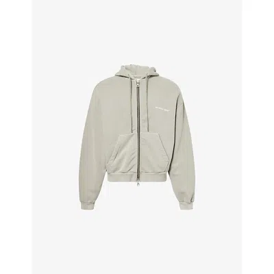 Mki Miyuki Zoku Ens Mki Miyuki-zoku Uniform Relaxed-fit Cotton-blend Hoodie In Gray