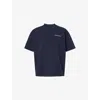 Mki Miyuki Zoku Ens Navy Uniform Text-print Cotton T-shirt In Navy