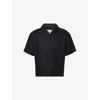 Mki Miyuki Zoku Ens Black Vacation Short-sleeve Linen Shirt