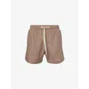 Mki Miyuki Zoku Ens Drawstring-waist Relaxed-fit Linen Shorts Mushroom