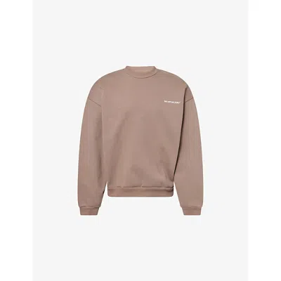 Mki Miyuki Zoku Ens Uniform Branded-print Cotton-blend Sweatshirt Mushroom