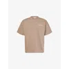 Mki Miyuki Zoku Ens Uniform Branded-print Cotton-jersey T-shirt Mushroom Xxl