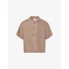 Mki Miyuki Zoku Ens Vacation Short-sleeve Linen Shirt Mushroom