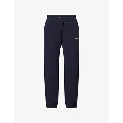 Mki Miyuki Zoku Ens Navy Uniform Two-slip-pockets Straight-leg Relaxed-fit Cotton-blend Jogging Bottoms
