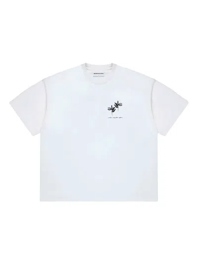 Mki Miyuki Zoku Floral-print T-shirt In White