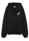 Mki Miyuki Zoku Flower Hooded Cotton-blend Sweatshirt In Black