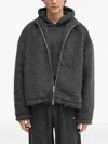 Mki Miyuki Zoku High-neck Zip-up Jacket In Black