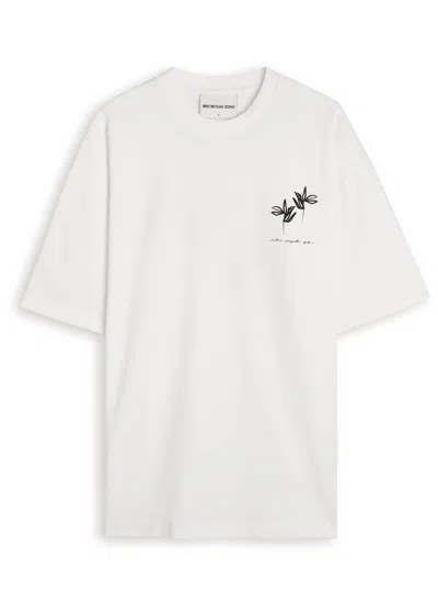 Mki Miyuki Zoku Ink Flower Cotton T-shirt