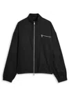 Mki Miyuki Zoku Linen Track Overshirt In Black