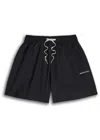 Mki Miyuki Zoku Ens Black Drawstring-waist Relaxed-fit Linen Shorts Xxl In Black