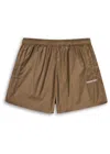 Mki Miyuki Zoku Logo-embroidered Shell Swim Shorts In Brown
