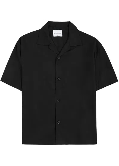Mki Miyuki Zoku Logo-embroidered Shirt In Black