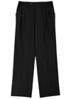 Mki Miyuki Zoku Logo-embroidered Wide-leg Woven Trousers In Black