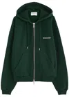 Mki Miyuki Zoku Logo Hooded Cotton-blend Sweatshirt In Green