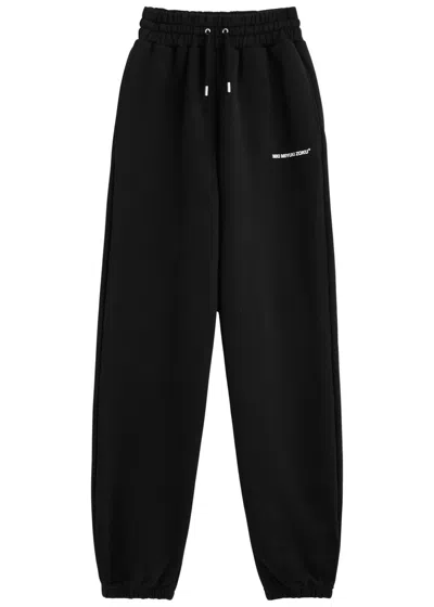 Mki Miyuki Zoku Logo-print Cotton-blend Sweatpants In Black
