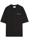 Mki Miyuki Zoku Logo-print Cotton T-shirt In Black