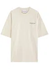 Mki Miyuki Zoku Logo-print Cotton T-shirt In Cream