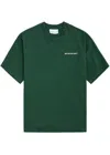 Mki Miyuki Zoku Uniform Branded-print Cotton-jersey T-shirt In Green