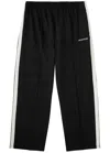 Mki Miyuki Zoku Logo Wide-leg Jersey Track Pants In Black