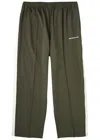 Mki Miyuki Zoku Logo Wide-leg Jersey Track Pants In Olive