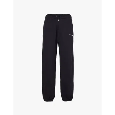 Mki Miyuki Zoku Uniform Brand-print Cotton-blend Jogging Bottoms In Black