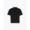 Mki Miyuki Zoku Mki Miyuki-zoku Mens Black Uniform Branded-print Cotton-jersey T-shirt