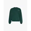 Mki Miyuki Zoku Mki Miyuki-zoku Mens Green Uniform Branded-print Cotton-blend Sweatshirt