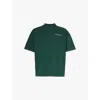 Mki Miyuki Zoku Uniform Branded-print Cotton-jersey T-shirt In Green