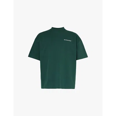 Mki Miyuki Zoku Uniform Branded-print Cotton-jersey T-shirt In Green