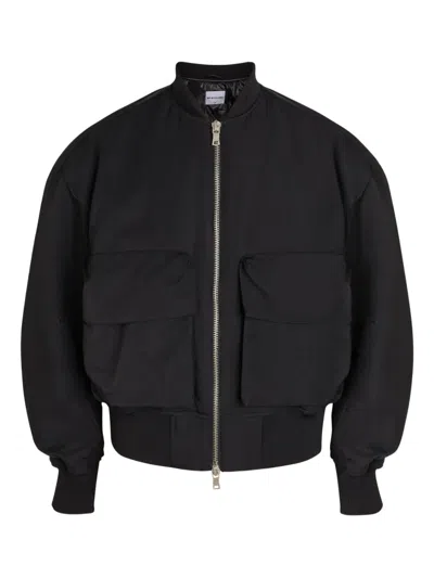 Mki Miyuki Zoku Pocket Zip-up Bomber Jacket In Black