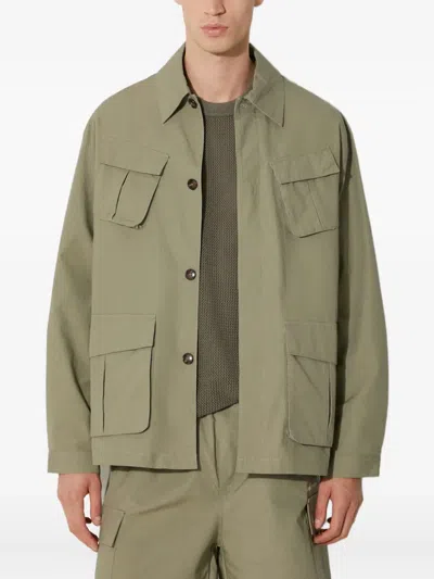 Mki Miyuki Zoku Ripstop Overshirt In Green