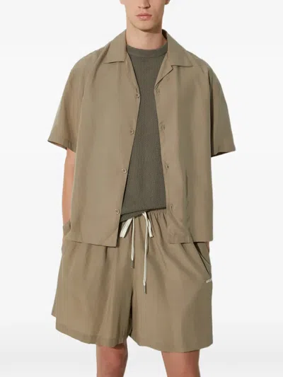 Mki Miyuki Zoku Short Sleeve Vacation Shirt In Brown