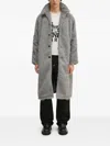 Mki Miyuki Zoku Single-breasted Trench Coat In Gray