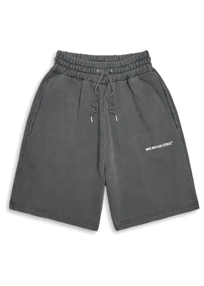 Mki Miyuki Zoku Uniform Cotton-blend Shorts In Gray