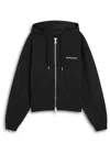 Mki Miyuki Zoku Uniform Logo Hooded Cotton-blend Sweatshirt In Black