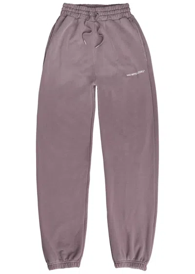 Mki Miyuki Zoku Uniform Logo-print Cotton-blend Sweatpants In Pink