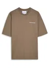 Mki Miyuki Zoku Uniform Logo-print Cotton T-shirt In Brown