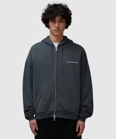 Mki Miyuki Zoku Uniform Zip Hoodie In Pigment Black