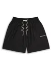 Mki Miyuki Zoku Ens Black Drawstring-waist Relaxed-fit Linen Shorts Xxl In Black
