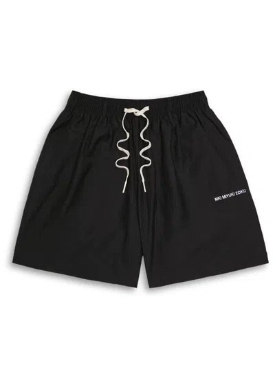MKI MIYUKI ZOKU MKI MIYUKI ZOKU WASHED COTTON-BLEND SHORT