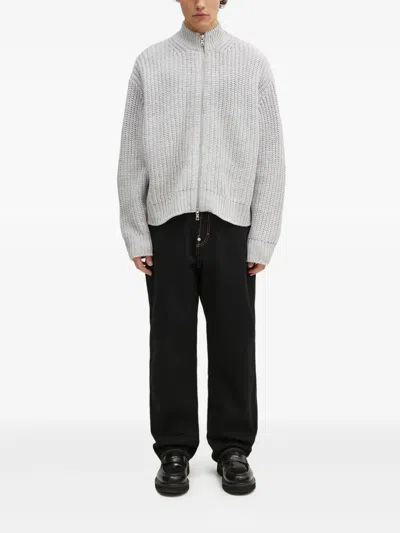 Mki Miyuki Zoku Zip-up Cardigan In Gray
