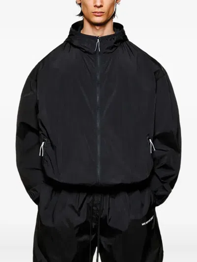 Mki Miyuki Zoku Zip-up Hooded Jacket In Black