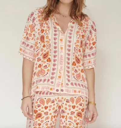 Mkt Studio Contini Blouse In Craie In Multi
