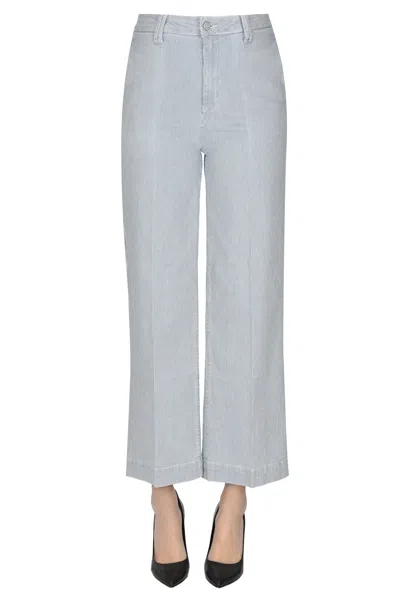 Mkt Studio Pasadena Nautical Stripes Trousers In White